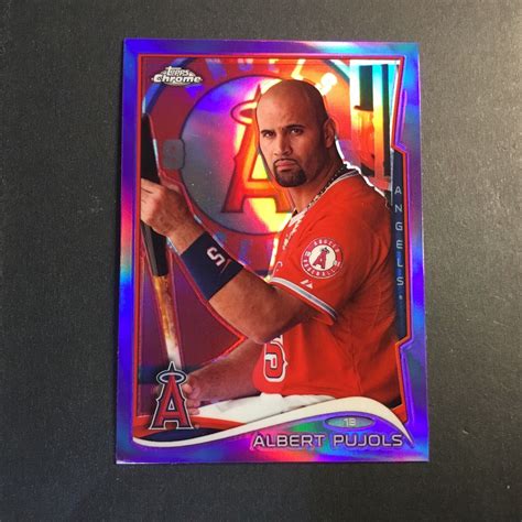 Topps Chrome Retail Purple Refractor Albert Pujols Los