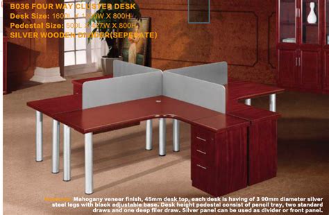 B036 4 Way Cluster Desk
