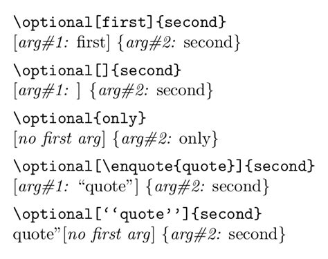 Macros TeX Quotation Marks Short Circuit Optional Argument With Ifx