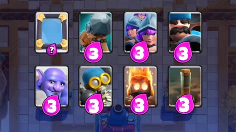Todas las cartas del mazo a 3 de elixir | Clash Royale - YouTube