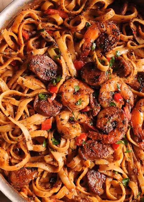 Easy Cajun Shrimp And Sausage Pasta Recipe Bryont Blog