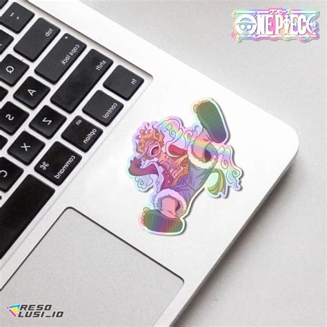 Stiker Sticker Anime One Piece Luffy Gear 5 Special Hologram Vinl