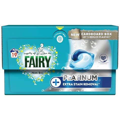 Fairy Platinum Non Bio Pods Washing Liquid Capsules 19 Washes Wilko