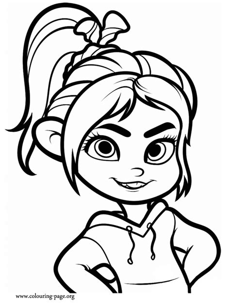 Coloring Page Wreck It Ralph Vanellope Von Schweetz Disney Coloring My XXX Hot Girl