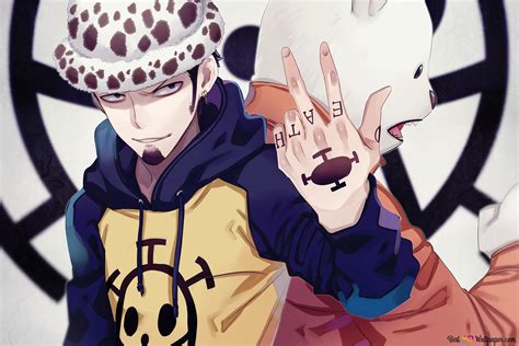 One Piece - Trafalgar D. Water Law,Surgeon of Death,Bepo 4K wallpaper