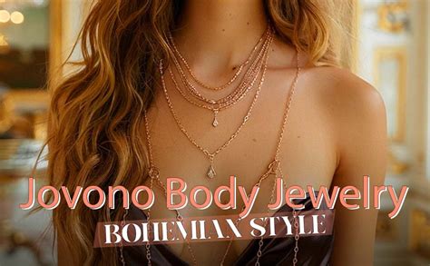 Jovono Fashion Einfache Sexy Bauch K Rper Kette Halskette Bikini Kabelbaum K Rper Frauen Und