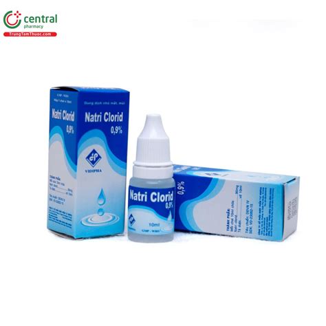Thuốc nhỏ mắt, mũi Natri Clorid 0,9% 10ml Vidipha - Công dụng, giá?