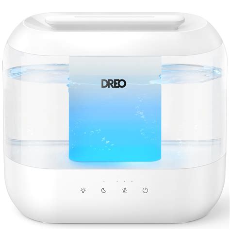 Dreo Humidifiers for Bedroom, Top Fill 4L Supersized Cool Mist Humidifier, 32H Runtime, 28 dB