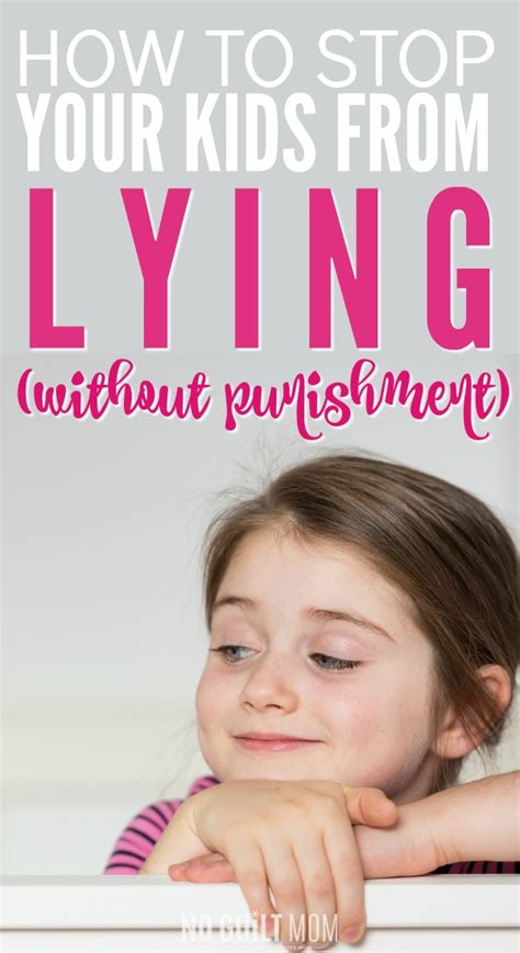 How to Stop Your Kids From Lying without Using Punishment - No Guilt Mom