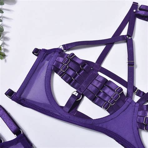 Sexy Lingerie Set Naakte Vrouwen Zonder Censuur 5 Koppig Sexy Kostuum Holle Ondergoed