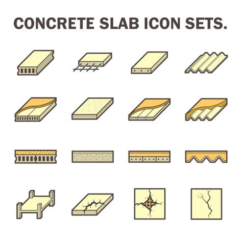 Concrete Slab Icons Stock Vector Image By Roncivil 104099986