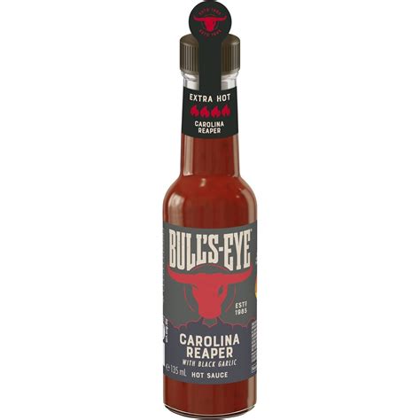 Bull S Eye Chilli Hot Sauce Carolina Reaper With Black Garlic Ml Woolworths
