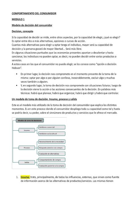 Resumen Comportamiento Del Consumidor Studocu