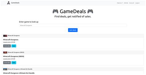 Github Ogreenigamedeals Gamedeals Is An App That Helps You Find The