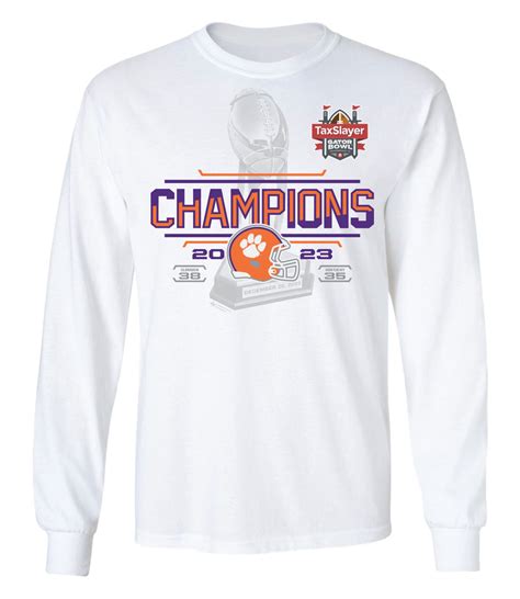 2023 TAXSLAYER GATOR Bowl CHAMPIONS SCORE WHITE LST – Gator Bowl ...