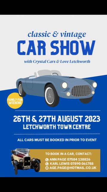 Letchworth Town Centre – NEW SHOW – Watford and District Classic ...