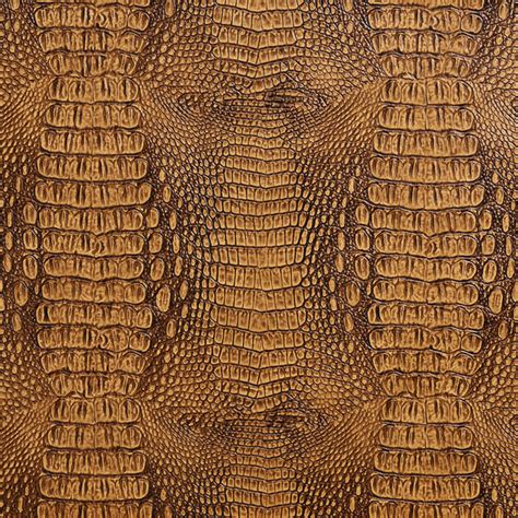 Brown Crocodile Faux Leather Vinyl By The Yard Contemporary