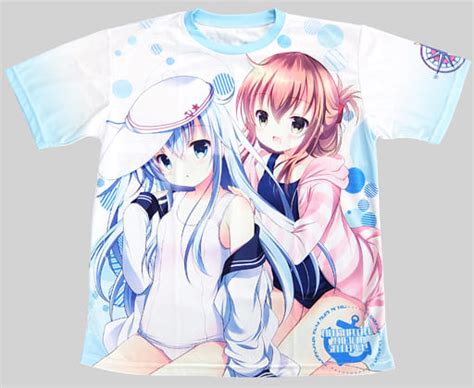 駿河屋 【艦隊これくしょん～艦これ～】フルグラフィックtシャツ Lサイズ ヴェールヌイ＆電 シロガネヒナ C92 Milk Bar（tシャツ）