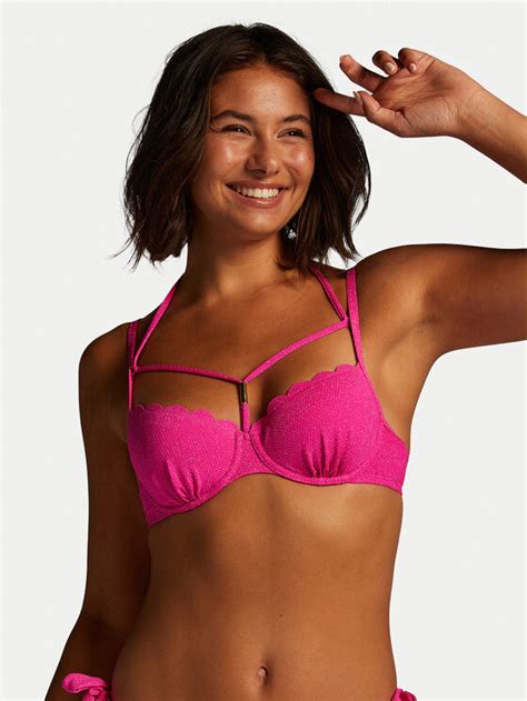 Hunkemöller Góra od bikini Scallop Różowy Modivo pl