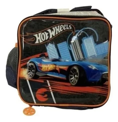 Lancheira Hot Wheels Para Almo O Escolar Infantil Cor Preta Mercadolivre
