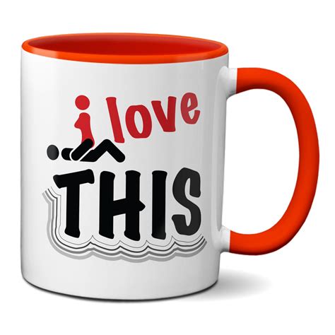 Caneca Engraçada Eu Amo Sexo I Love Sex Presente Criativo Minha Caneca