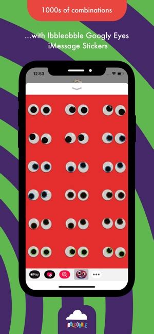 ‎ibbleobble Googly Eye Stickers On The App Store