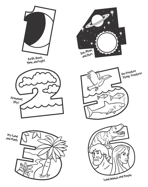 Free Printable Creation Coloring Pages