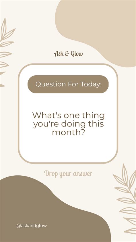 Free Instagram Story Question Template to Edit Online