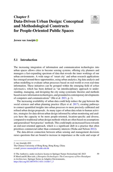 Pdf Data Driven Urban Design Conceptual And Methodological