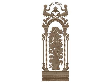 Welcome Door Design 3d Stl File Free Download A000627