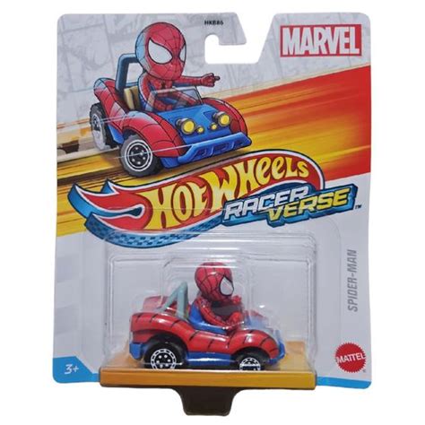 Carrinho Hot Wheels Racer Verse Singles 1 64 Original HKB86 Spider Man Cód 2242 Mattel