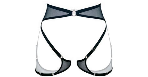 Monique Morin Lingerie Ether Harness In Blue Lyst