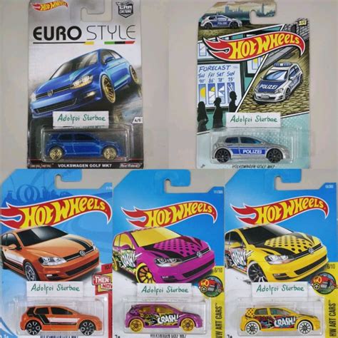 Hotwheels Hot Wheels Volkswagen Golf Mk Vw Golf Mk Edition Police Polizei Then And Now Hw Art