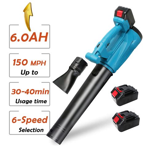 Super Handy, Lightweight Leaf Blower Cordless, Adjustable Speed