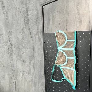 Mint Green Mesh Lingerie Set Sheer Elegance For Her Beige Accents Sexy And Seductive Gift For