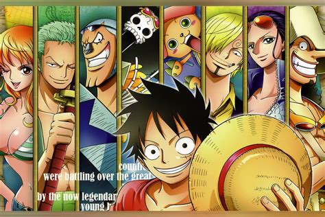 One Piece Luffy Team Characters Anime Poster