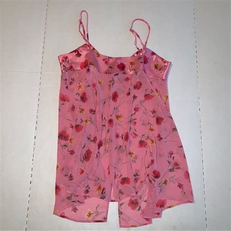 Victoria S Secret Intimates Sleepwear Victorias Secret Lingerie Baby Doll Floral Sheer