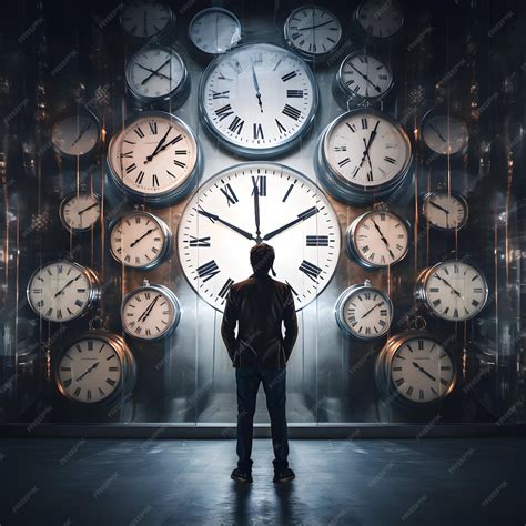 premium photo photo time performance surreal art portrait creative ai