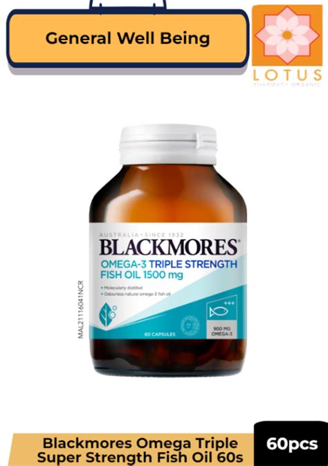 Blackmores Omega Triple Super Strength Fish Oil S Exp Lazada