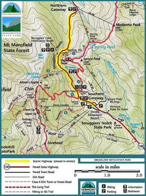 Vermont State Park Maps Dwhike