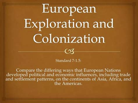 Ppt European Exploration And Colonization Powerpoint Presentation Free Download Id 6848705