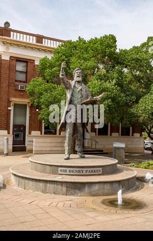 A statue of Sir Henry Parkes is a tribute to the Father of Federation ...