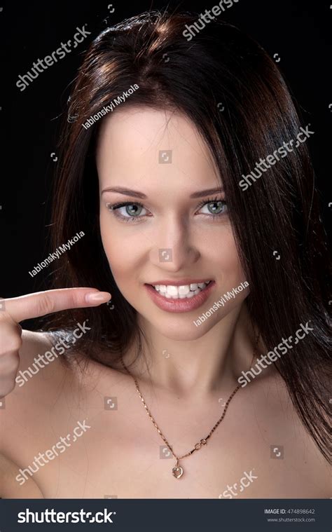 Beautiful Sexy Brunette Girl Posing On Stock Photo 474898642 Shutterstock