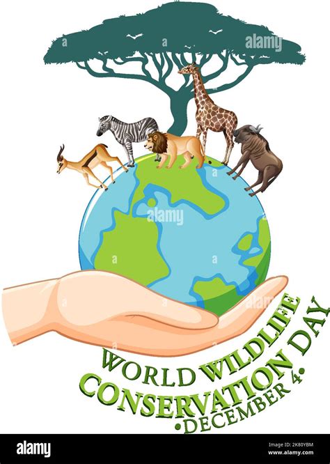 World Wildlife Conservation Day Poster Template Illustration Stock