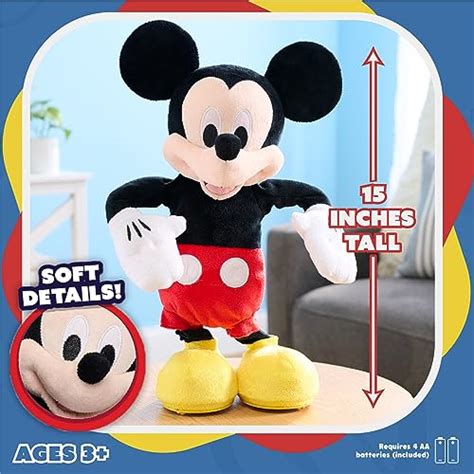 Disney Junior Mickey Mouse Hot Diggity Dance Mickey Feature Plush Motion Sounds And Games