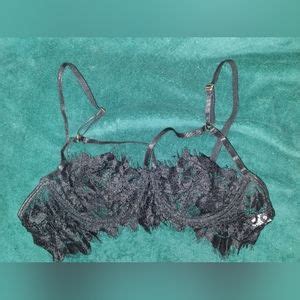 Lilosy Intimates Sleepwear New Lilosy Sexy Floral Lace Sheer Petite Black Piece Lingerie