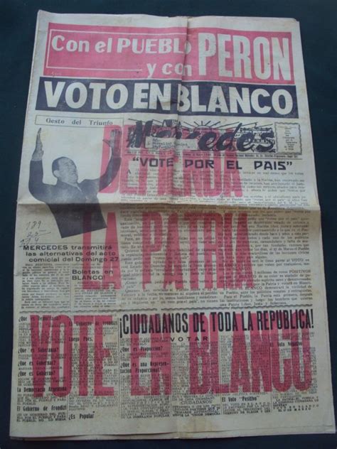 Cuando El Voto En Blanco Fue Peronista