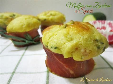 Muffin Con Zucchine E Speck