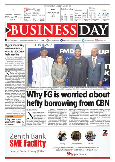 Businessday 20 Mar 2020 By Businessday Issuu