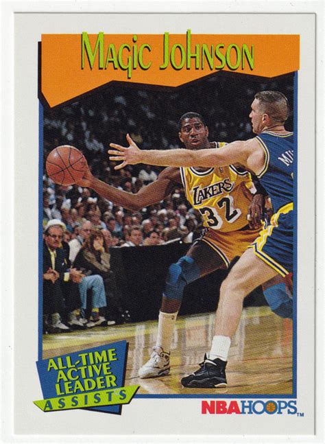 Magic Johnson Skybox Hoops Basketball Magic Johnson